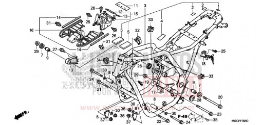 FRAME BODY CB1100CAK de 2019